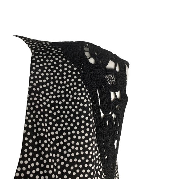 Gabby Skye black and white dots midi dress size 1X - Picture 3 of 7